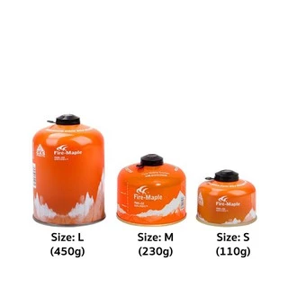 แก๊สซาลาเปา Fire Maple และ Black Deer มี 3 ขนาด S, M, L มีหลายลาย หลายสี