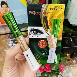 มาสคาร่าเขียว ตัวใหม่ล่าสุด!! (2 หัว) Bq Cover Double Extension Mascara ODBO ฉลากไทย มาสคาร่า ขนตายาว ขนตางอน กันน้ำ