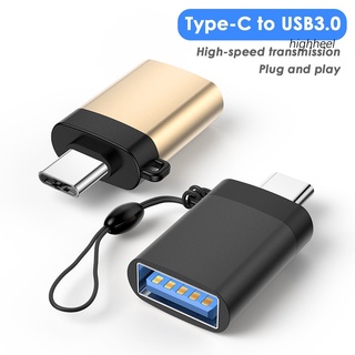 อะแดปเตอร์ชาร์จ USB 3.0 Female to Type-C Male OTG สําหรับแล็ปท็อป