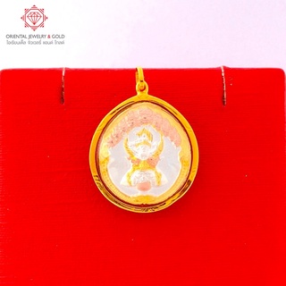 [ถูกที่สุด] OJ GOLD จี้นารายณ์ทรงครุฑ  ทองแท้ 90% มีใบรับประกัน จี้พระทองแท้ จี้พระทอง จี้พระ นารายณ์ ครุฑ 3 สี S