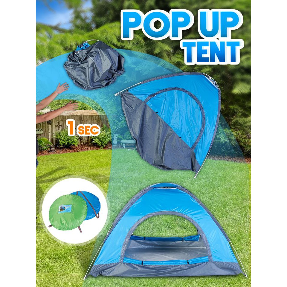 ส่งฟรี เต็นท์แคมป์ปิ้ง เต้นท์พกพา Pop-Up Tent เก็บเงินปลายทาง