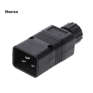 [Dar] อะแดปเตอร์ปลั๊กเชื่อมต่อ IEC 320-C20 ตัวผู้ 16A AC 3 Pin หมุนได้ สําหรับคอมพิวเตอร์