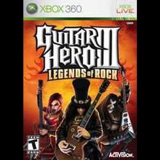 แผ่น XBOX 360 : Guitar Hero 3 Legends of Rock ใช้กับเครื่องที่แปลงระบบJTAG/RGH