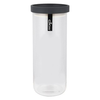 ขวดโหลแก้ว 1,150 มล. ฝาดึงสีเทาเข้ม  GLASS CANISTER 1,150 ML PULL LID DARK GRAY