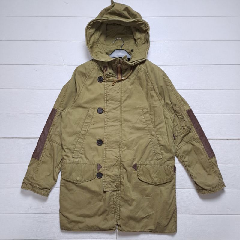 KAI AAKMAN N-3B PARKA เสื้อแจ็คเก็ตปลา ARMY FASHION SIZE L