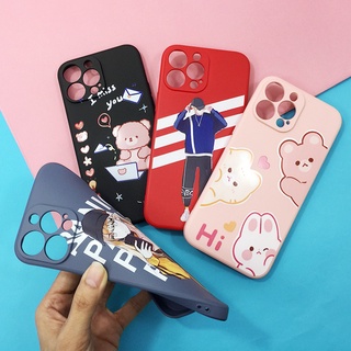 พร้อมส่งOPPO A54 RENO6 VIVO Y19เคสซิลิโคน TPU นิ่มกันกล้อง เคสมือถือพิมพ์ลายการ์ตูนน่ารัก ด้านในซัพกำมะหยี่