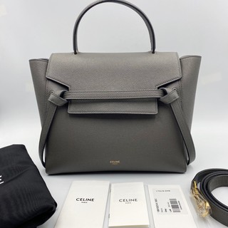 Like newwww Celine micro beltbag grey y.19 new logo ถุงผ้าด