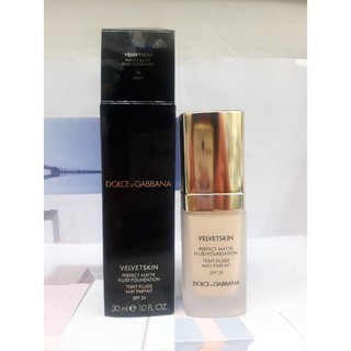 DOLCE &amp; GABBANA Velvetskin Perfect Matte Fluid Foundation SPF20 30ML.