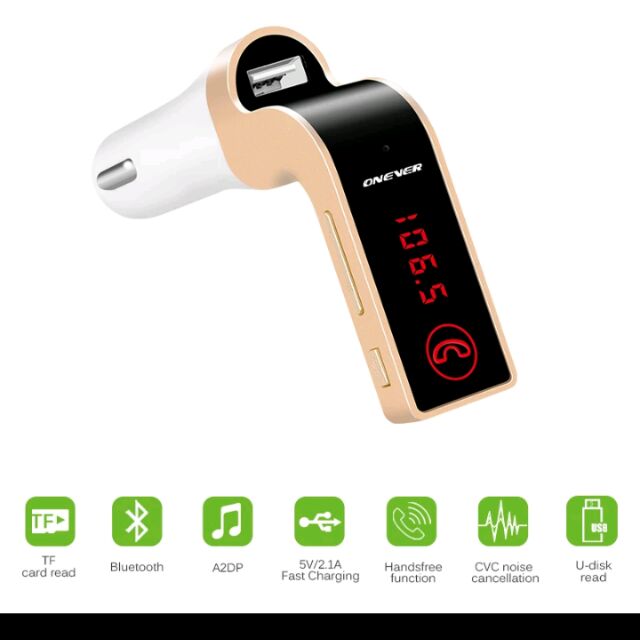 Bluetooth car g7 ตัวรับสัญญาณบลูทูธ ในรถยนต์