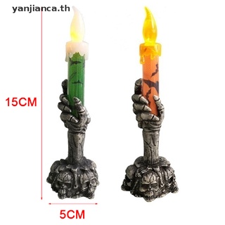 Yanca เชิงเทียน รูปกะโหลก สําหรับปาร์ตี้ฮาโลวีน