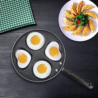 ▫¤☍Porous Frying Pot Thickened Omelet Pan Non-stick Egg Pancake Steak Pan Cooking Egg Ham Pans Breakfast Maker Non Stick