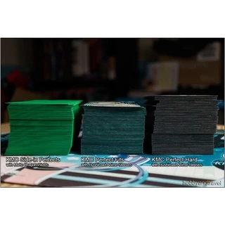 [KMC] Perfect Inner Sleeves - ซองใส่การ์ดชั้นใน Perfect Side-in, Black, Hard, Mini (TCG / Card Game)