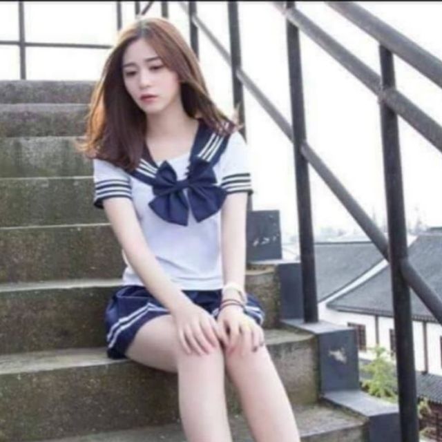 พร้อมส่ง👨‍🎓ชุดนักเรียนญี่ปุ่น👨‍🎓มีเขียว ,ชมพู,แดง สินค้าพร้อมส่ง