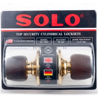 ลูกบิดทั่วไป SOLO 5831WA หัวทรงถ้วย WK SOLO 5831WA WK ENTRANCE KNOB