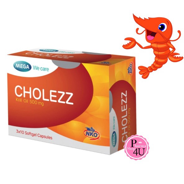 Mega We Care Cholezz(โคเลส คริลล์ออย 30 แคปซูล #1920