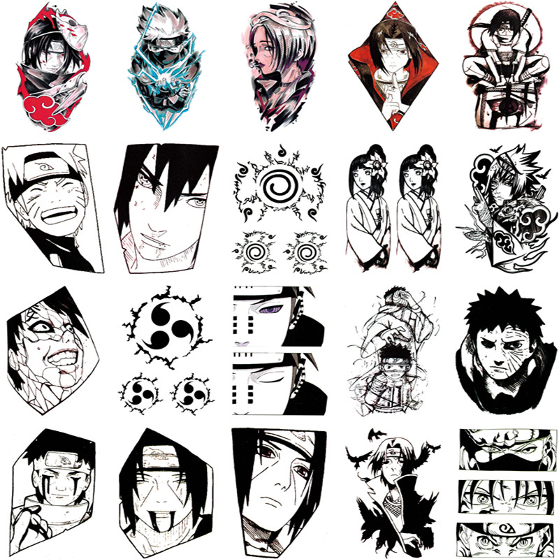 NARUTO สติ๊กเกอร์แทททูติดร่างกายชั่วคราวรูปนารูโตะกันน้ํา 20 ชิ้น ราคา ถูกที่สุด ดีลบีเคเค แกลเลอรีภาพที่ 4