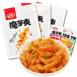 ขนมทานเล่นหม่าล่า ขนมเส้น พร้อมทาน เจ（ 卫龙 魔芋爽 ) 24g พร้อมส่ง ขนมทานเล่น กับแกล้ม หม่าล่า เส้นบุก เจภ