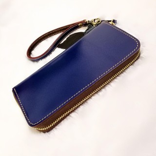 Leather inc กระเป๋าสตางค์ใบยาวหนังแท้ทั้งใบ ขนาด 19x2x9.5cm รุ่น B005-21 (เลือกสีได้)