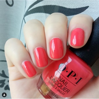 พร้อมส่ง OPI สี We Seafood and Eat it (NLL20) สีส้มชมพู undertone แดง สดใสสวยมากกกกก แท้ 100%