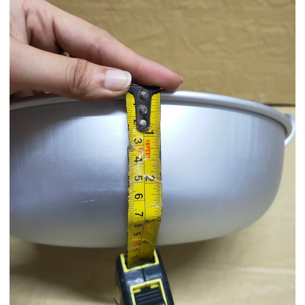 กระทะ กระทะแขก 2 หู อย่างหนา ตรา 3A ขนาด 28 CM. กระทะโดนัท กระทะหูแขก กระทะทอด อลูมิเนียม 2 หู (1 ชิ้น) - รูปที่ 6