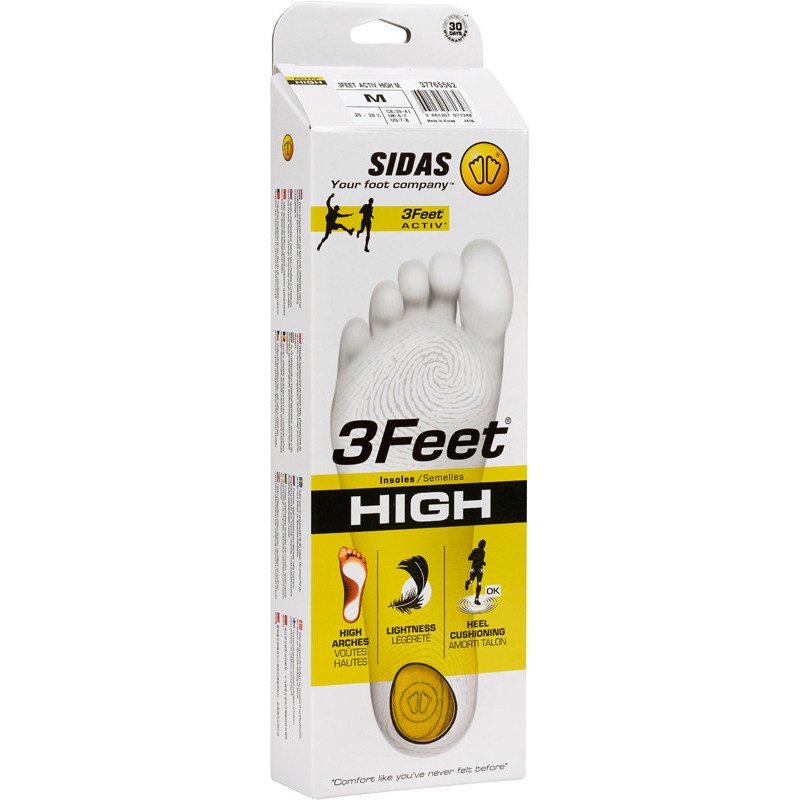 SIDAS نعل داخلي 3Feet Activ' ‏HIGH للقوس العالي — صورة 3