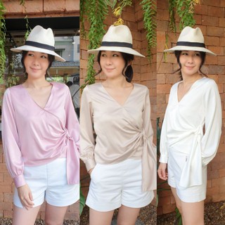 Moda wrap blouse เสื้อป้ายหน้า