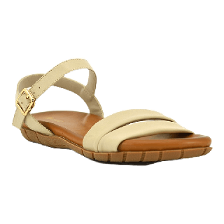 Bata LADIES FLATS SANDAL รองเท้าผู้หญิงส้นแบน แบบรัดส้น สีเบจ รหัส 5618288