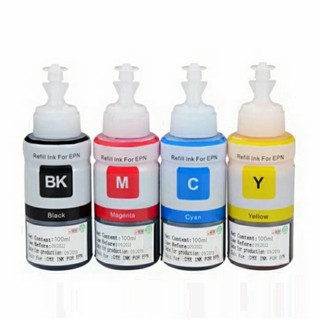 หมึกเติม หมึกปริ๊น หมึกขวด EPSON สีดำ สีแดง สีเหลือง สีน้ำเงิน เอปสัน 70 ml