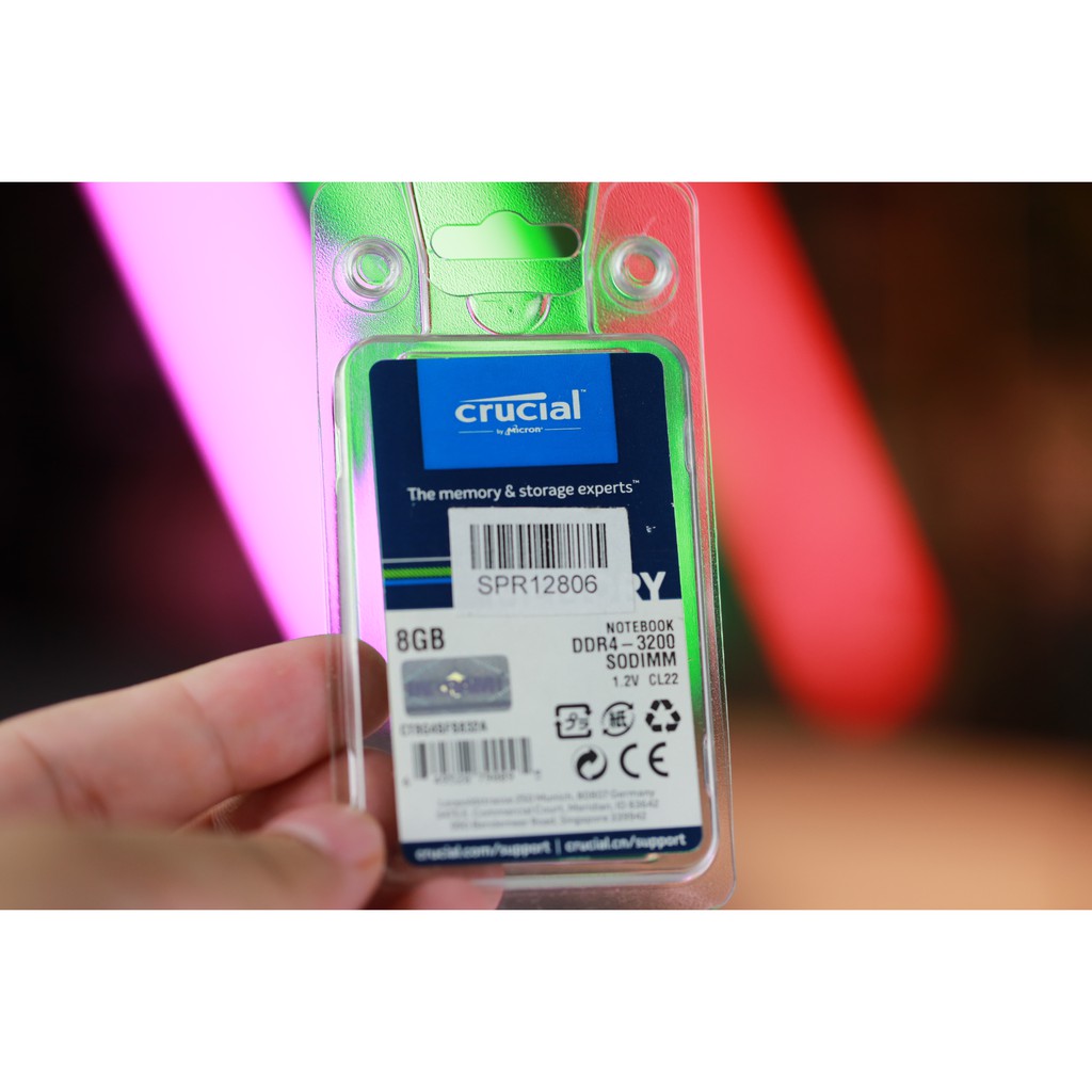 แรม Ram Notebook DDR4 8GB Bus 3200 Crucial มือสอง สภาพดี มีประกันศูนย์ ...