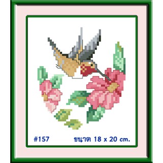 ไอแอมครอสติช iamcrossstitch DIY รหัสTmini-157 18x20 cm. ชุดอุปกรณ์งานฝีมือปักครอสติชครบชุด