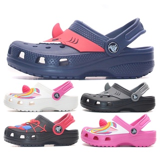 Crocs เด็ก รองเท้าเลโก้ รองเท้า Unisex (ใหม่) The spot Girls รองเท้าแตะเด็กผู้ชาย [204536]