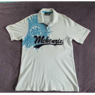 เสื้อโปโล ผู้ชายสีขาว  brand Mckenzie ไซส์เสื้อ M มือสอง