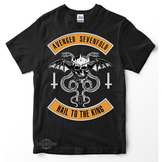 [S-5XL]เสื้อยืด พิมพ์ลายโลโก้ Avenged SEVENFOLD 3 hail A7x hail to the king สําหรับผู้ชาย