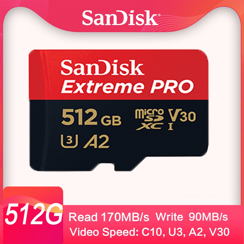 Extreme PRO card 512GB 1TB 400G 256GB 128GB 64GB 170MB/s U3 32GB A1 Micro SD Card