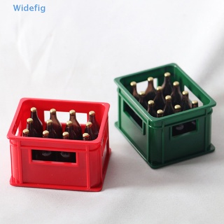 Widefig 1:12 บ้านตุ๊กตามินิเบียร์เครื่องดื่มขวดเบียร์กล่องเครื่องดื่มบาร์ครัวตกแต่งของเล่นสินค้าดี