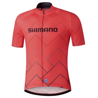 「 Cod」พร้อมส่ง เสื้อปั่นจักรยาน สีแดง ทีม Shimano baju basikal 2021