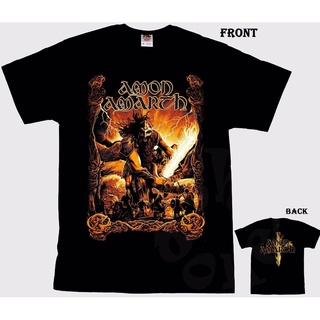 ผ้าฝ้ายคอกลมเสื้อยืดผ้าฝ้าย พิมพ์ลาย Amon Amarth- Swedish Melodic Death Metal Band สําหรับผู้ชาย GFDSF61EW7316from S-4XL