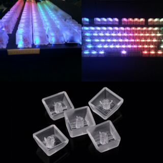 เซ็ตปุ่มคีย์แคป (Keycap) Abs สีใส / สีขุ่น / สีดำ Full size 104keys พร้อมส่ง