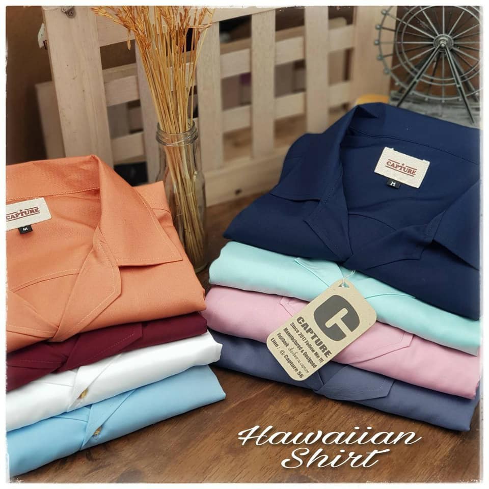 เสื้อเชิ้ตฮาวาย (Hawaii) แนวเกาหลี มีไซส์ M-2XL