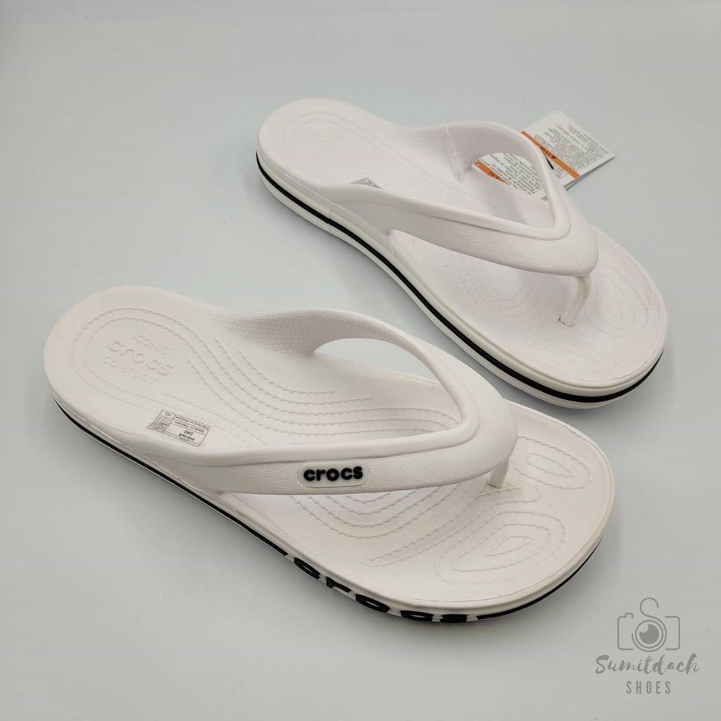 รองเท้าแตะแฟชั่น ทรงหนีบ สไตล์ Crocs Bayaband Flip (Unisex)