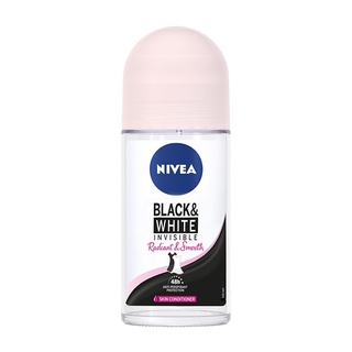 🔥ลดตาแตก🤩!! NIVEA นีเวีย โรลออน แบล็ค แอนด์ ไวท์ เคลียร์ 50 มล. 🚚พร้อมส่ง!! 💨