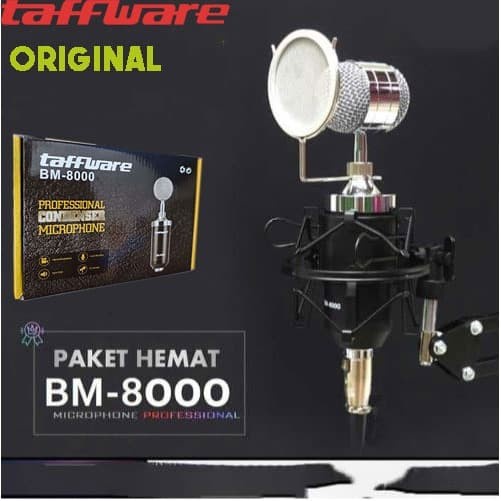 Smule Bm 8000 Condenser Microphone Package Bm8000 + Shock Proof Mount