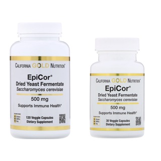 “New “ (pre-order)🇺🇸 California Gold Nutrition EpiCor, Dried Yeast Fermentate, 500 mg, 120 Veggie Capsules