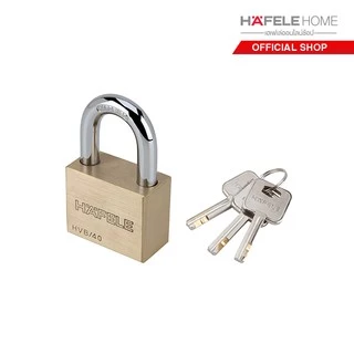 HAFELE กุญแจคล้องสายยูทองเหลือง 40 มม. / BRASS PADLOCK 40 mm.