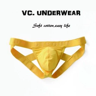 กางเกงในชายเซ็กซี่ DIBOUN jockstrap เซ็กซี่เอวต่ำเป้าตุง ผ้ามันยืดหยุ่นดีมาก