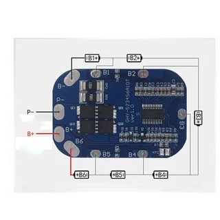 บอร์ด BMS LiFePO4 4S/6S/8S 10A/20A/30A ป้องกันแบตเตอรี่ลิเธียมฟอสเฟต 3.2V 32650 สำหรับ 12.8V 19.2V 25.6Vสเฟต