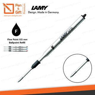 LAMY ไส้ปากกาลูกลื่น ลามี่ M16 หัว F 0.5 มม. หมึกดำ , น้ำเงิน , แดง ของแท้ 100 %