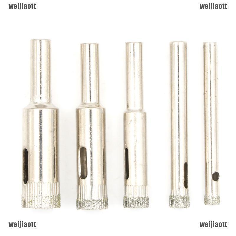 ส่งฟรีเมื่อซื้อครบ 99บาทCODใหม่ 5pcs Diamond Hole Saw Drill Bits for Tile Ceramic Cutter Glass Marble 5-12