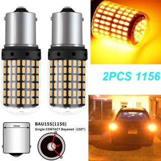 2 ชิ้น 12 v 1156 144 smd bau 15 s py 21 w canbus ไฟ led ไฟสัญญาณเลี้ยวสําหรับติดรถยนต์