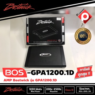 พาเวอร์แอมป์ติดรถยนต์ BOSTWICK รุ่น BOS-GPA1200.1D CLASS D สีดำ